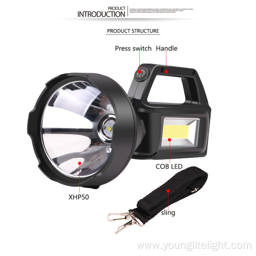 Ultra brightness searchlights rechargeable led searchlights